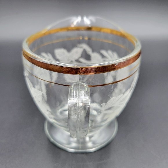 Vintage Creamers Frosted Grape & Leaf Gold Set Of 3 Creamer Syrup Condiment - Picture 8 of 16